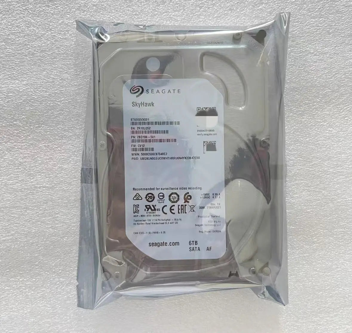 HDD New Original Seagate1TB 4TB 6TB 8TB 10TB 7200 RPM 256MB Cache SATA 6Gb/s 3.5" Internal Hard Drive ST10000VE001