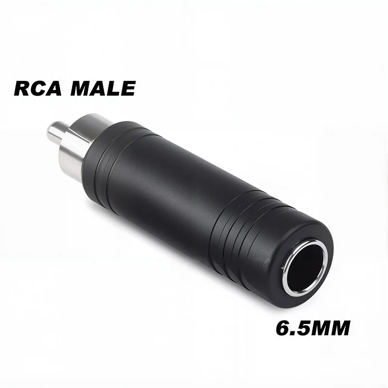 5pcs 6.35/6.5mm Male to 3.5mm Audio Stereo Mono Jack Female To Male Audio Jack Connector Adapter Converter Speaker