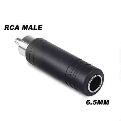 5pcs 6.35/6.5mm Male to 3.5mm Audio Stereo Mono Jack Female To Male Audio Jack Connector Adapter Converter Speaker