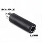 5pcs 6.35/6.5mm Male to 3.5mm Audio Stereo Mono Jack Female To Male Audio Jack Connector Adapter Converter Speaker