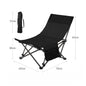 Outdoor Folding Lounge Chair Portable Office Chair Stool Adjustable Camping Fishing Leisure Chair Lunch Break Back Moon Chair