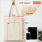 Canvas Cotton bag grocery handbag Foldable Fabric tote bag portable Storage organizer Shopping bag for woman Cloth organizer bag