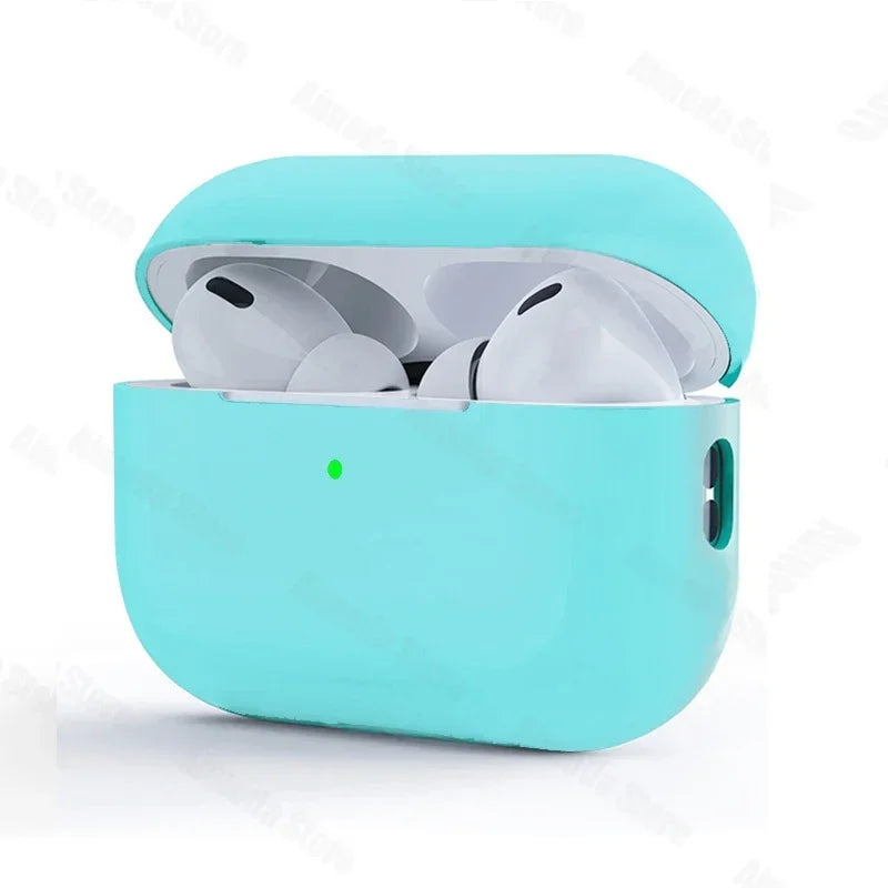 Dla AirPods Pro 2 Etui Płynny Silikon Pokrowiec Na AirPods 3 Pro 2 Etui Miękkie Słuchawki Ochronne Funda dla AirPod Pro 2 Pro2 Pokrowiec