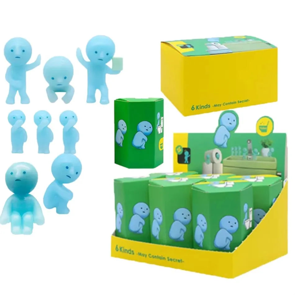 Gift A Multiple Series Noctilucent Green Doll Blind Mystery Box Action Figures Decoration Desktop Model Toy For Surprise