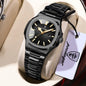 POEDAGAR Fashion Square Watches For Woman Waterproof Luminous Date Ladies Watch Stainless Steel Luxury Quartz Women's Wristwatch