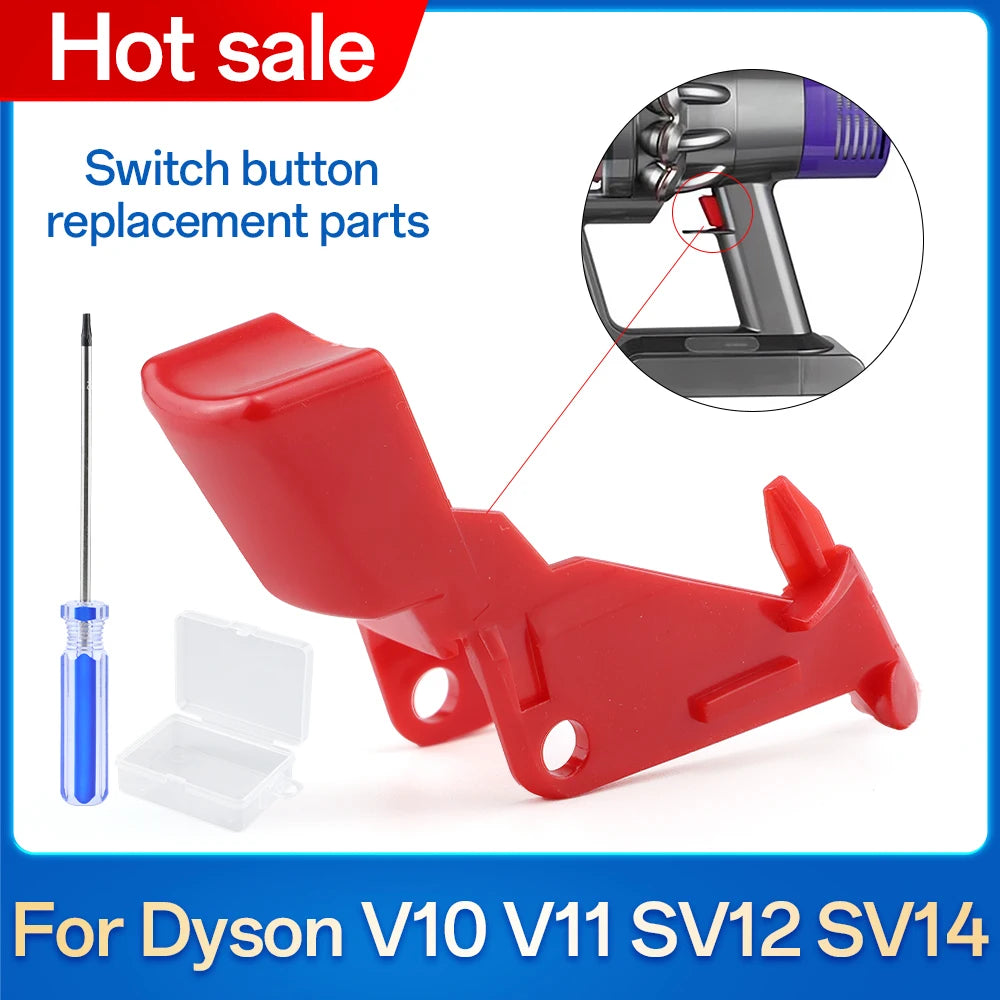 Trigger Switch Button for Dyson V10 V11 SV12 SV14 Vacuum Cleaner Replacement Parts Improved Power Button Tool with Screwdriver