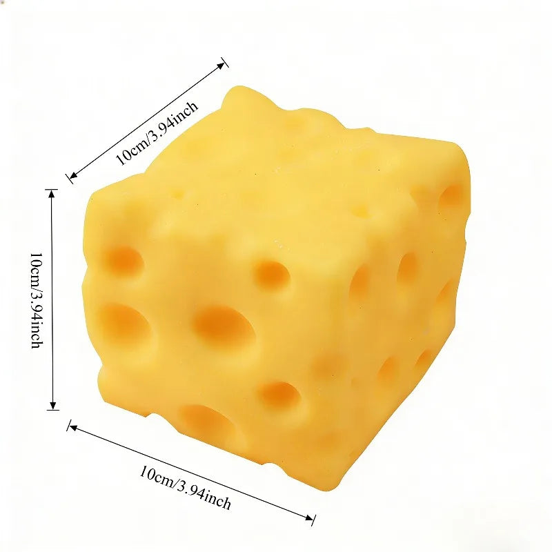 Giant Cheese Squeeze Toy Extra Large Slow Rebound Squishy Fidget Toy Shapeable Venting Stress Relief Ball Gifts for Adults