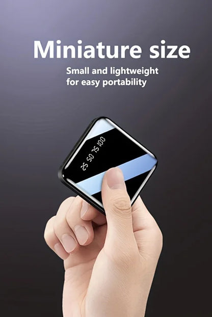 30000mAh Mini Power Bank Fast Charging Large Capacity Portable Power Bank 4 in 1 Cable for Xiaomi iPhone Samsung Huawei 2025 New