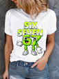 Funny 67 Brainrot Women T Shirts for Laddy Six Seven Brain Rot T-Shirt Party Tshirt for Girls T shirt for Woman Tops Tees