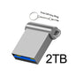 Mini USB 3.0 Pendrive 1TB 512GB 128GB Silvery External Storage Metal Memory Flash Drive USB Storage Key Pen Drive For Computer