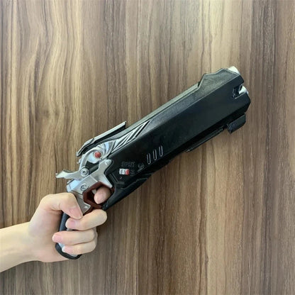 OW Gun Cosplay Angela Ziegler Mercy Angel Shock Gun Prop Weapons Model Safety PU Rubber Model Halloween No Shooting