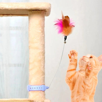 Neck Wear Cat Collar Teaser Toys, Self Play Cat Toy for Boredom Relief, Suitable for Indoor Cats to Exercise