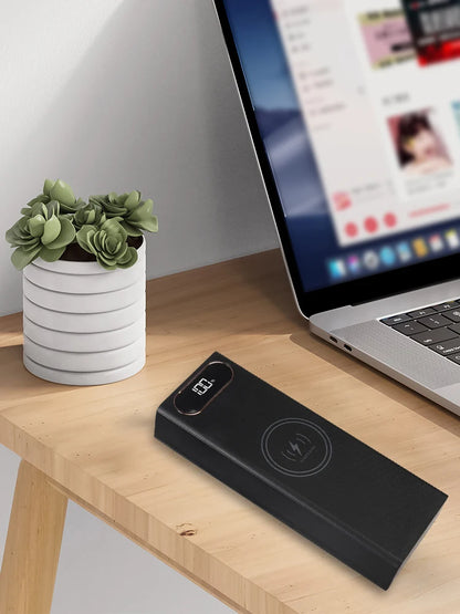 20*18650 Detachable Power Bank Case 22.5W PD QC3.0 Quick Wireless Charging DIY Shell With LED Lighting 18650 Battery Storage Box