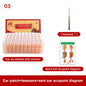 600 Patches Ear Care Red Bianstone Ear Acupuncture Massage Therapy Needle Patch Seeds Sticker Auricular Auriculotherapy Kit