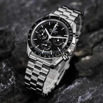 Watchdives WD1863 Quartz Watch VK63 Chronograph Movement Bubble Sapphire Crystal 10Bar Waterproof Luminous 39mm Vintage Watches