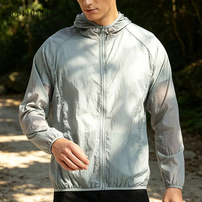 Men's Sunscreen Jacket Summer High Quality Casual Windbreaker Jacket Breathable Waterproof Outdoor Jacket Sunshine Proction