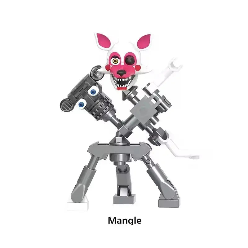 NEW FNAF Nights Game Figure Mini Figures Building BlocksSkeleton Thriller Toys gift kids toys mould king