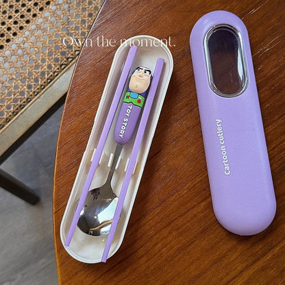 Toy Story 5 Spoon Fork Cutlery Set Woody Buzz Lightyear Jessie Forky Alien Cartoon Character Birthday Christmas Gift For Fans