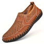 CLOHOO Hand-Sewn Casual Mesh Men's Shoes Comfortable Breathable Upper Fabric Durable Stitching Lightweight Footwear