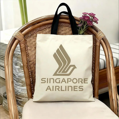 Singapore Airlines Storage Bags Handbag Women Casual Underarm Top Handle Bag Lady Shopping Travel Bags