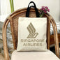 Singapore Airlines Storage Bags Handbag Women Casual Underarm Top Handle Bag Lady Shopping Travel Bags