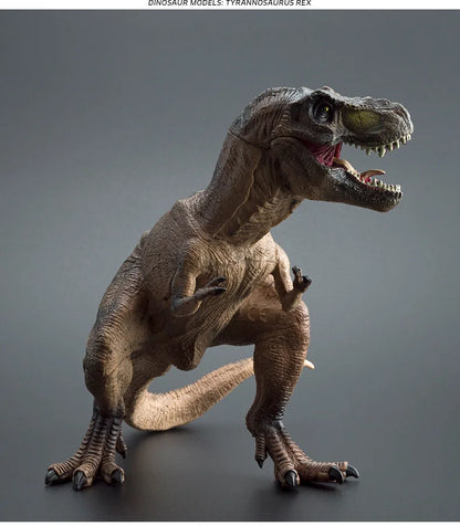 Large-Sized Tyrannosaurus Rex Dinosaur Model Realistic Solid Rubber Hand Puppet Jurassic Figurine - Decorative Gift for Kids And