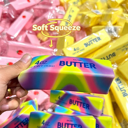 Squishy Soft Colorful Butter Squishy Fidget Toys Slow Rising Squeeze Vent Toy Squish Anti-Stress Autism Sensory Toy Gift Idea