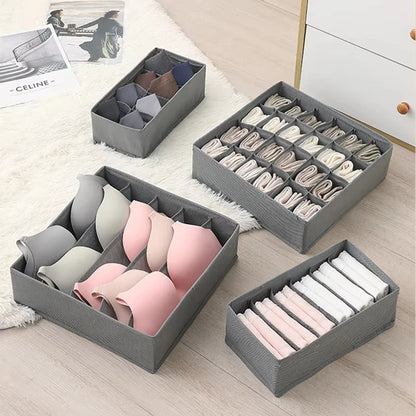 Closets Drawer Organizer Sports Bra Underwear Organizer Storage Box Panties Socks Wardrobe Clothes Organizer Cabinet Drawers