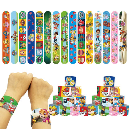 Paw Patrol Party Favors Slap Bracelet Stamps Keychains Gift Bag Stickers Birthday Party Decoration Christmas Stocking Fillers