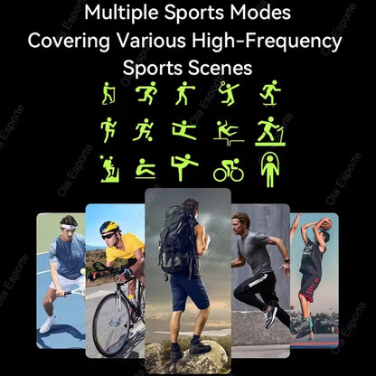 2025 New Military Smart Watch Men Waterproof Outdoor Sports Fitness Tracker Health Monitor 2.19" BT Call Smartwatch HT30