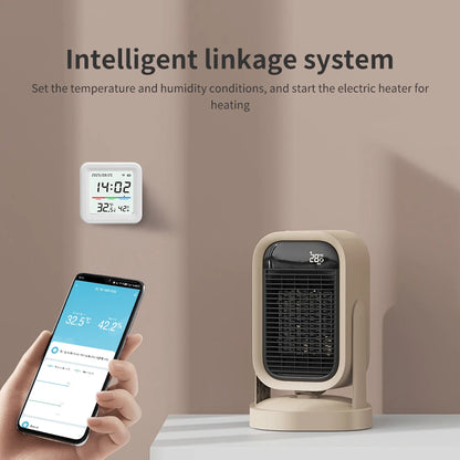 Tuya Temperature And Humidity Sensor 2.4G WiFi Smart Life App Remote Detecte Support Alexa Google Home