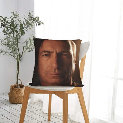 Saul Goodman Actor Square Pillow Case Breaking Bad Cushion Covers Customized Zippered Decorative Pillowcase for Sofa 40*40cm