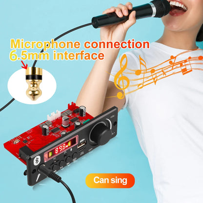 160W Amplifier Bluetooth MP3 WMA  APE Decoder Board 12V 40W Handsfree Car Audio Microphone USB TF FM Radio DIY Mp3 Music Player