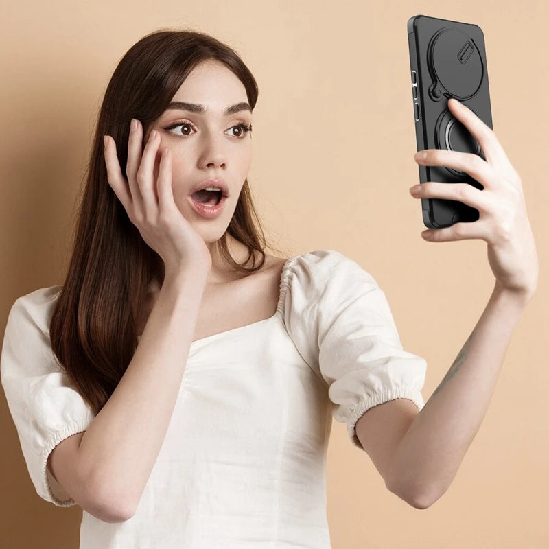 For Honor Magic7 Lite 5G Case Magnetic Holder Ring Shockproof Armor Phone Cover For Honor Magic 7 Lite Camera Protection Fundas