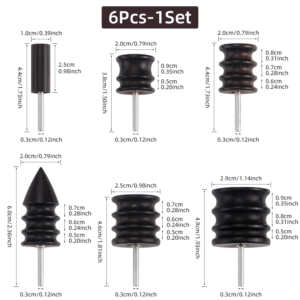 Leather Burnished Bits for Rotary Burnisher Tools PU Leather Burnishing Tool Tips for Clean Edges of DIY Leather Crafts Projects
