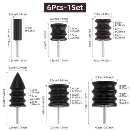 Leather Burnished Bits for Rotary Burnisher Tools PU Leather Burnishing Tool Tips for Clean Edges of DIY Leather Crafts Projects