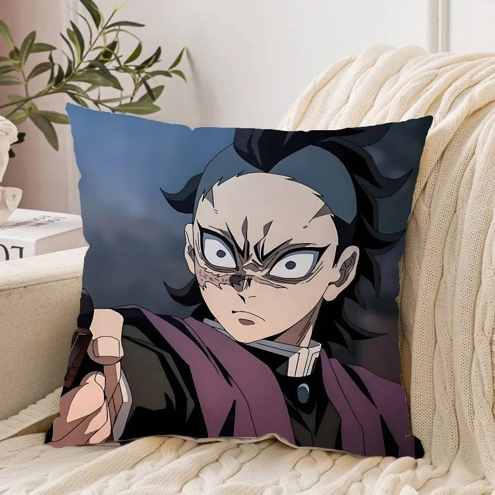 Cool G-genya Shinazugawa Pillow Case Pillow Cover Decorative Pillowcases Cushions Pillowcase Ornamental Pillows For Living Room