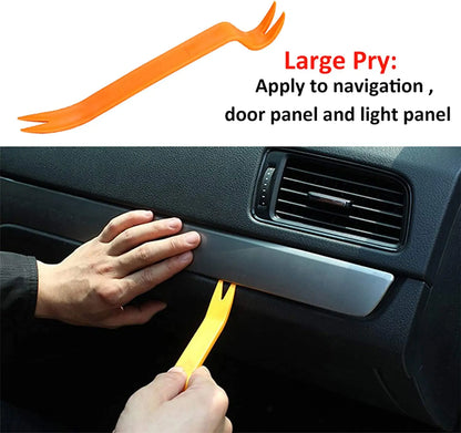 4Pcs Car Audio Disassembly Tool Plastic Pry Bar Door Panel Disassembly Pry Panel Interior Clip Rocker Crowbar