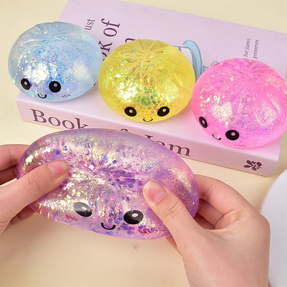 Colorful Glitter Dumpling Blind Box Squishy Relaxing Relieve Anxiety Antistress Enhance Happiness Rebound Squeeze Reliever Toy