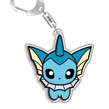 Keychain for Pokemon Charizard Vaporeon Leafeon Bag Charms Acrylic Anime Game Collectable Gifts Art Collection Toy Decoration