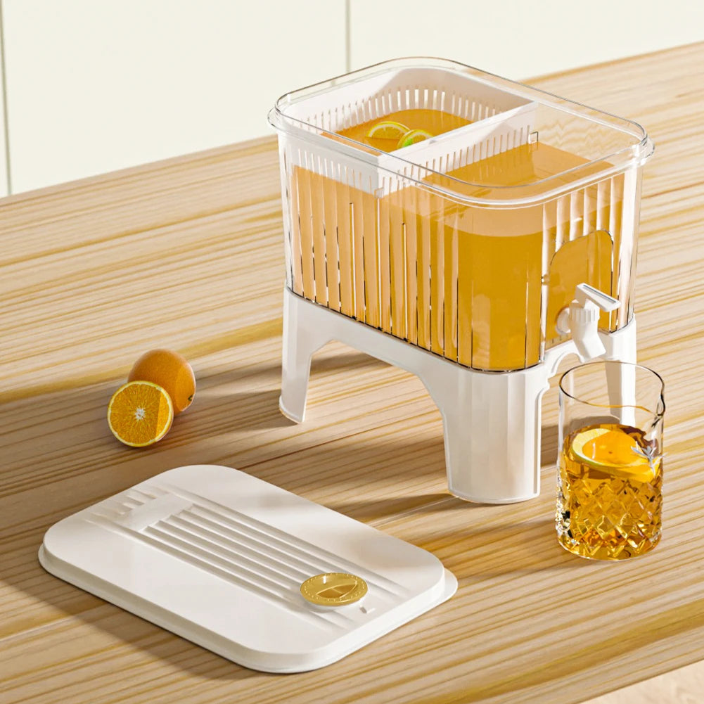 5L Cold Kettle with Faucet & Bracket Refrigerator Juice Pitcher Cold Water Pitcher for Party Refrigerator Drink Juice Iced Tea