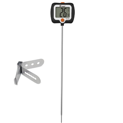 Digital Candy Thermometer with Stainless Steel Probe & Clamp for Sugar Cooking, Syrup Making, Deep Frying – Accurate ±1°F