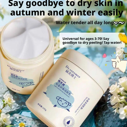 2PCS Lanolin Body Lotion Lanolin Moisturizing Skin Cream for Dry Skin Deep Hydrating Hand Body Lotion Non-Greasy Fast-Absorbing