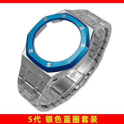 Mod Kit GA-2100 GM2100 Stainless Steel Case&Watch Strap For G-SHOCK Casioak GA2100 GMA-S2100 Replacement Metal Frosted Case Band