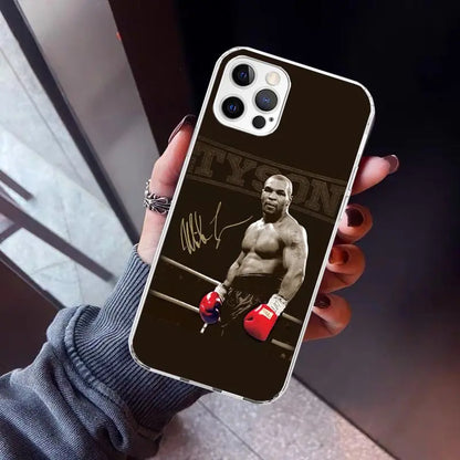 Mike Tyson Boxer Man Phone Case For iPhone 17 Air 16 15 Pro Max 14 Plus 13 Mini 12 11 Cover 7 8 SE Silicone Shell Print Fundas 1