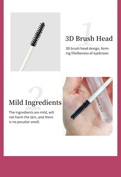 QIBEST Transparent Eyebrow Gel Long Lasting Shape Natural Three Dimensional Moisturizing Eyebrow Styling Gel Makeup Brow Soap