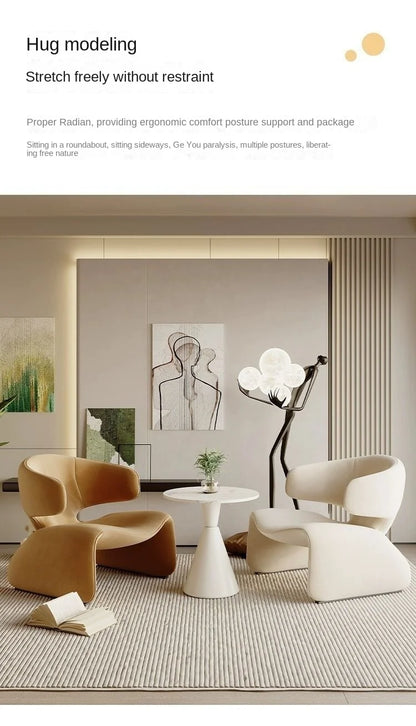 Creative Single Sofa Designer Single Chair Negotiation Table And Chairs Leisure Sofa Rest Area Hotel Sofa Chairs