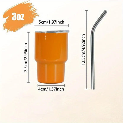 Stainless Steel Water Cup, Portable Mini Sippy Water Bottle, Suitable For Outdoor Camping, Picnic