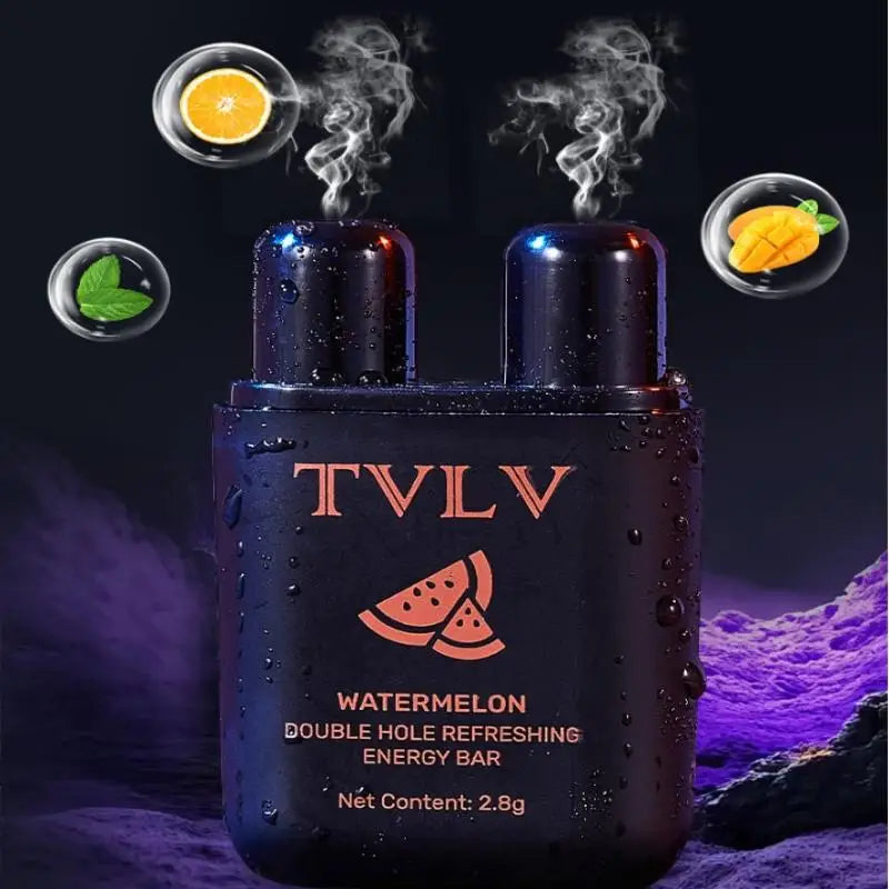 1Pc Energy Vapors Stick Double Hole Nasal Inhaler Aromatherapy Mints Lemon Mango Watermelon Energy Stick Energizing Energy Bar