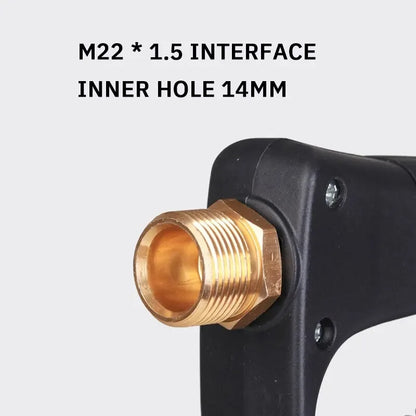 New High Pressure Car Wash Water Gun Aluminum Core Quick Insertion FiveColor Fan Shaped Nozzle Union Nozzle Car Washing